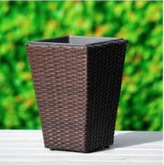 Pot, jarre, de, jardin, en, résine, tressée,  Casablanca, Marrakech, Agadir, rabat, Maroc, 