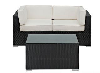 Canapé, de, jardin, en, résine, tressée, fauteuil, de, jardin, Maroc, Casablanca, Agadir, Marrakech, 