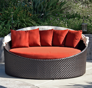 Canapé, de, jardin, en, résine, tressée, fauteuil, de, jardin, Maroc, Casablanca, Agadir, Marrakech, 