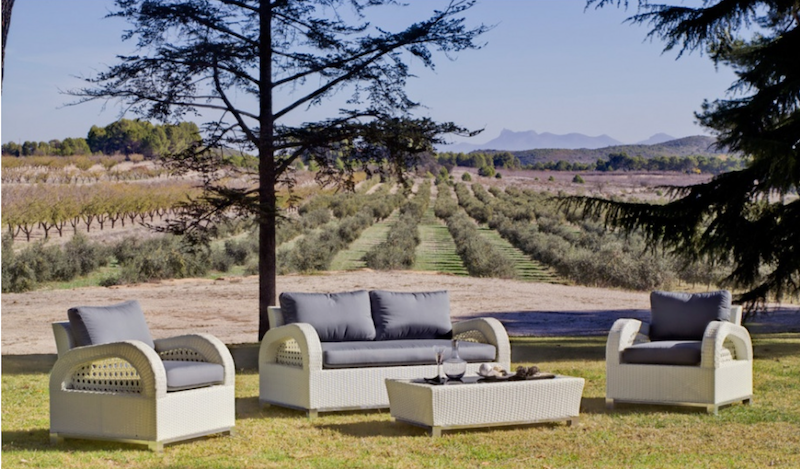 salon de jardin en rotin 